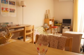 夏のリビング